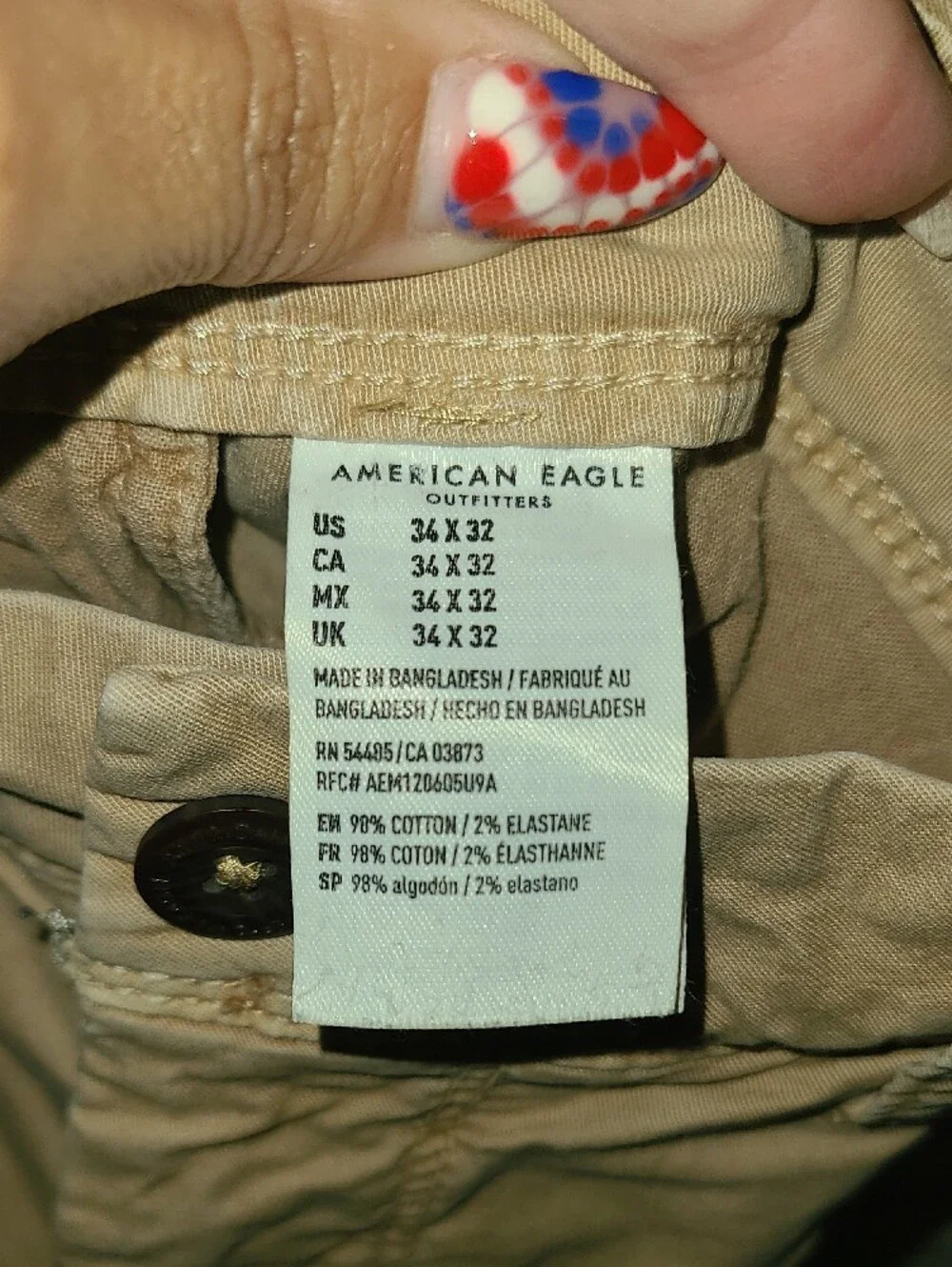 American Eagle Outfitters Men's Tan Chino Pants